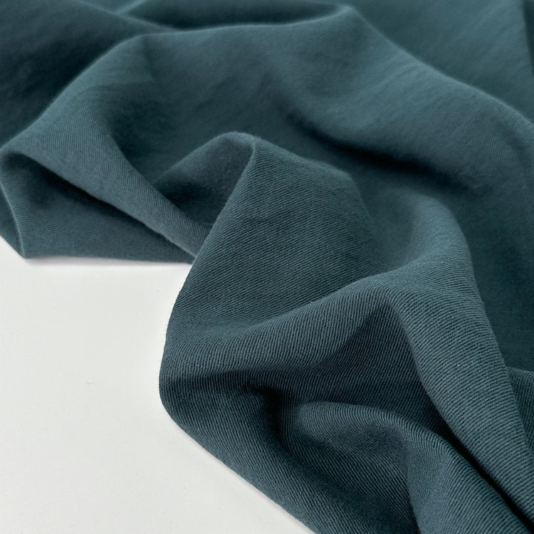 Linen/Organic Cotton Twill - Petrol