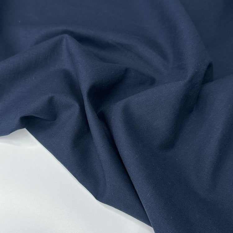 Washed Linen-Cotton Blend - Indigo