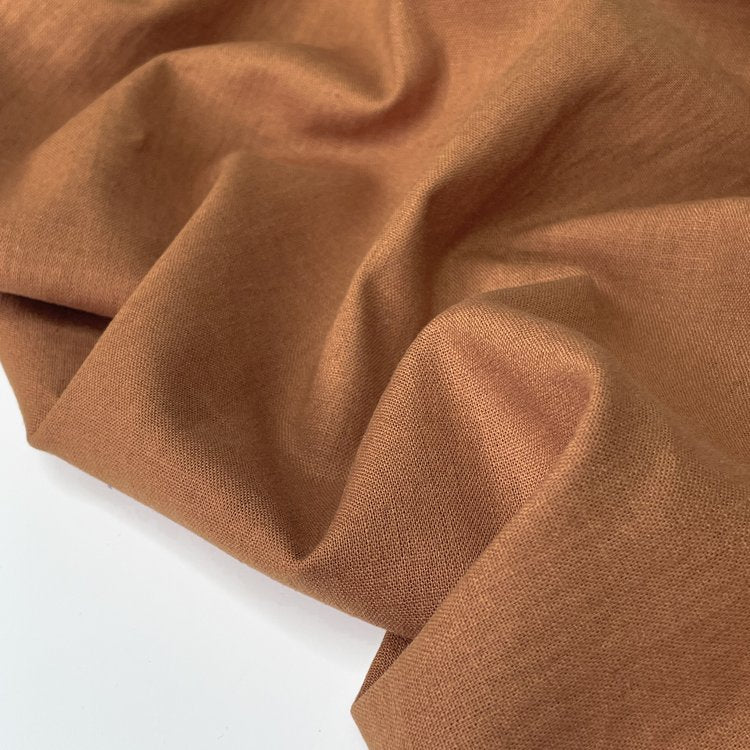 Washed Linen-Cotton Blend - Teak